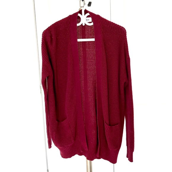 Oversized Cardigan - burgundy red - XS - Picture 6 of 7